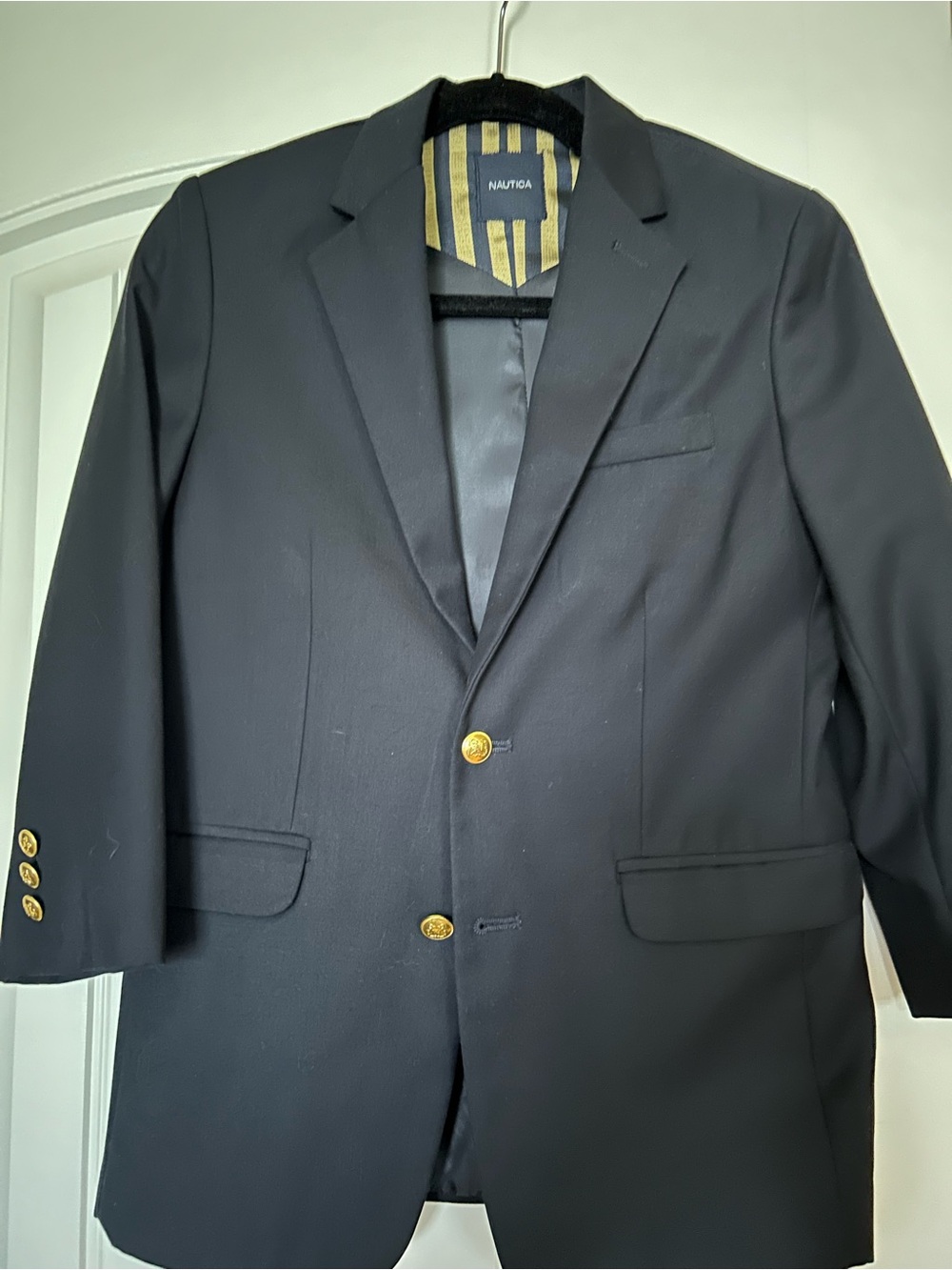 Nautica Boys Navy Blazer with Gold Buttons